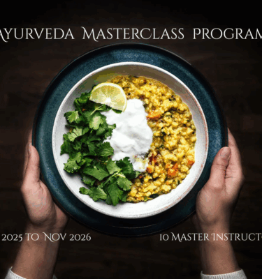 Ayurveda MasterClass Program AWC 4-18 | Start pay Sept 1